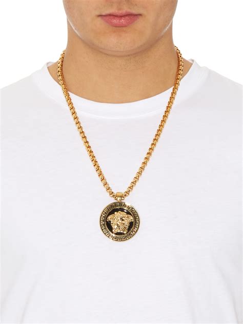 versace chain all black|Versace gold chains for men.